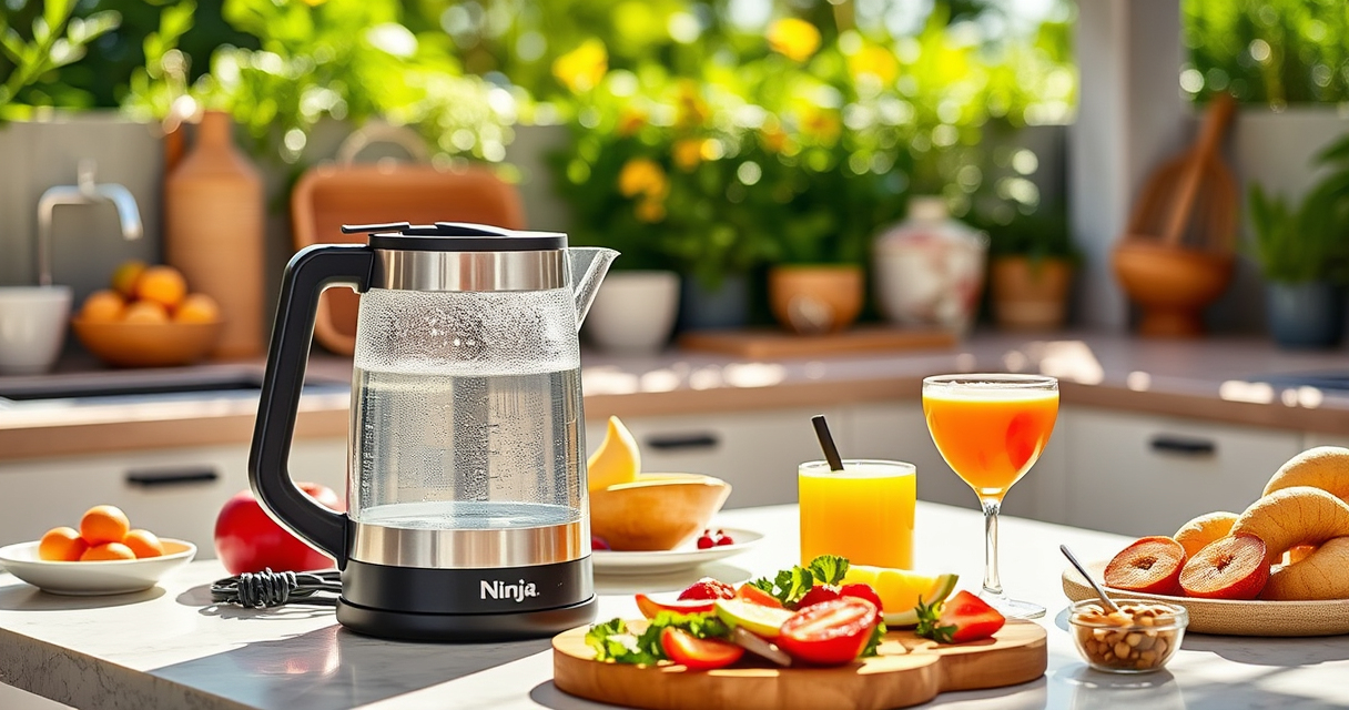 Summer Refreshments Made Easy with the Ninja KT200BL Electric Kettle