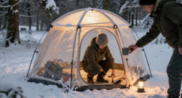 Amazon's Selling A Glowing Dome Tent That Looks Like A Real Life Snow Globe