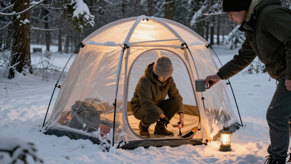 Amazon's Selling A Glowing Dome Tent That Looks Like A Real Life Snow Globe