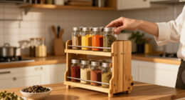 I Finally Decluttered My Spice Cabinet With This $18 Space-Saving Organizer